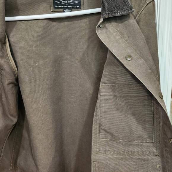 Filson Dry Tin Cloth Crusier - X-Large - Otter Green - Made in USA - Picture 7 of 14